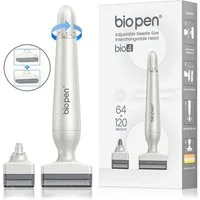 P-Beauty Cosmetic Accessories Dermaroller Derma Stamp Bio Pen 4 Dermapen 2 Aufsätze Edelstahl Nadeln 0-3mm, 1-tlg., Derma Stamp, Dermapen, Meso, Microneedling