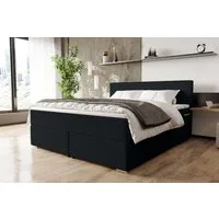 99rooms Boxspringbett Phönix (Schlafzimmerbett, Bett), mit Taschenfederkernmatratze, Topper und gepolstertem Cordstoff POSO
