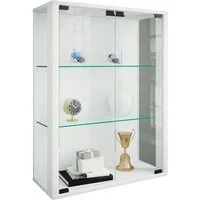 VCM Hängevitrine Wandvitrine Hängevitrine Glasvitrine Glas Udina M 80x60x25cm Vitrinenschrank, Glasschrank, hängend