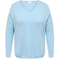 ONLY CARMAKOMA V-Ausschnitt-Pullover CARMARGARETA LS PULLOVER KNT NOOS Viskosemischung, regular fit