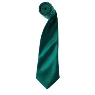 Premier Mens Plain Satin Krawatte (schmale Klinge) (Flasche)