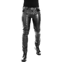 Lederhose Bockle® 1 GAY-ZIP Herren Lederhose Lederjeans mit durchgehendem Reißverschluss