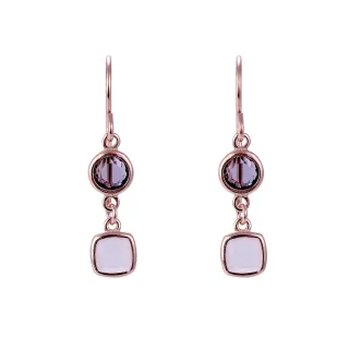 Orphelia 'Fawn' Damen 925 Sterling Silber Drops Ohrringe - Rose ZO-7410