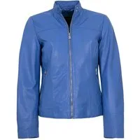 Jilani Lederjacke Lexa Jilani Collection - Damen Lederjacke Lammnappa blau
