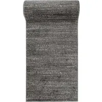 Mazovia Läufer Läufer Flurläufer Einfarbig für Vorzimmer, Küche - Anthrazit, 100 x 100 cm, Kurzflor, Meterware, Höhe 10 mm