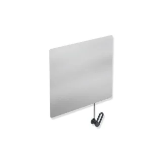 Hewi Kippspiegel 801.01.10092 600x540x6mm, mit Halter/Griff, anthrazitgrau