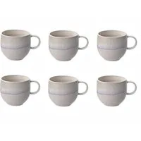 Villeroy & Boch Tasse Perlemor Sand, Porzellan, Spülmaschinengeeignet