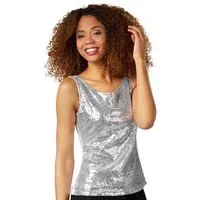 dressforfun T-Shirt Pailletten-Träger-Top