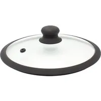 Krüger Deckel Glasdeckel Saphir mit Soft-Touch-Knopf, (1-tlg), hitzebeständig bis 160°C und spülmaschinengeeignet