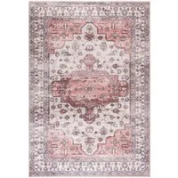Mazovia Designteppich Boho Vintage Wohnzimmer, Schlafzimmer, Esszimmer, Büro, 140 x 200 cm, Fußbodenheizung