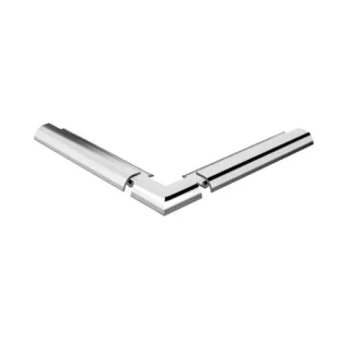 HSK Außenecke, rund ca. 24 × 24 mm, schwarz-matt, 930007-68 930007-68