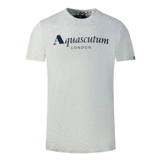 Aquascutum London Markenlogo T-Shirt grau