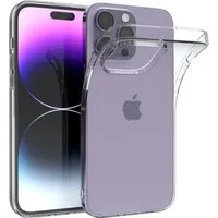 EAZY CASE Handyhülle Slimcover Clear für Apple iPhone 14 Pro Max 6,7 Zoll, durchsichtige Hülle Ultra Dünn Silikon Backcover TPU Telefonhülle Klar