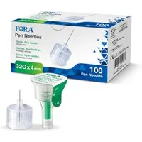 FORA Lanzetten Insulin pen nadeln 4 mm, 32,00G