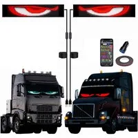 PRIISF LED Dekolicht LED Schild Display Werbung Leuchte Reklame Laufschrift Programmierbar, 12*68cm--440cmKabel, LED fest integriert, RGB Vollfarbe, Flexibler Digital Pixel Bildschirm Leuchtschrift Werbetafel APP Gaming