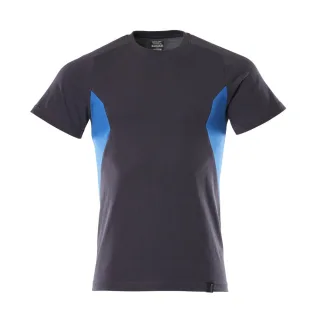 MASCOT Herren T-Shirt Schwarzblau / Azurblau L - 18082-250-01091-LONE