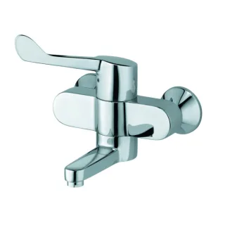 Kludi Medi-Care Waschtisch-Wand-Armatur 349220524 Klinikhebel, Ausladung 180 mm, chrom