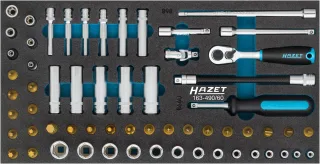 HAZET Steckschlüssel-Satz Einlage 60-teilig - 163-490/60