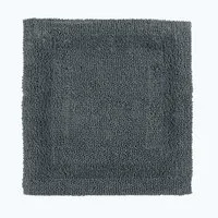 Homescapes Badematte Duschvorleger grau 50x50 cm aus 100% Baumwolle, Höhe 20 mm, 50 x 50 cm