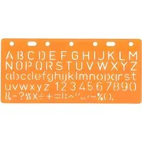 STANDARDGRAPH Zeichenlineal Standardgraph Schablone Standard-Schrift 30 mm Großbuchstaben 1 Stück