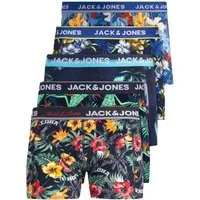 Jack & Jones Boxershorts Jacvel (5-St., 5er Pack) gute Passform durch elastische Baumwollqualität