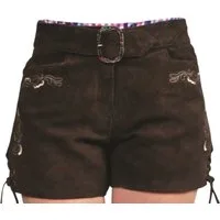 Fuente Leather Wears Trachtenlederhose Kurze Trachten lederhose Damen Ledershorts