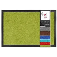Floordirekt Fußmatte Monochrom, Rutschfeste Schmutzfangmatte Indoor, 30°C Maschinenwaschbar, Rechteckig, Höhe: 7 mm, Geeignet für Trockner & Fußbodenheizungen, UV-Beständig, Antistatisch