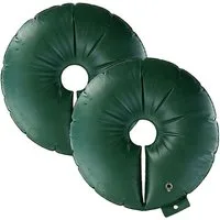 shop'n smile ideoon Bewässerungssystem Baumbewässerungsring 55L PVC-Bewässerungsbeutel bis 30 cm Stammumfang, (2-tlg), Gewebestärke 400g/m², UV-beständig, 7St.-Tröpfchensystem