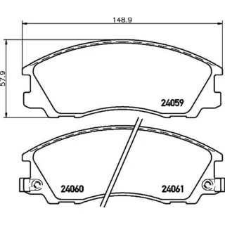 Hella Bremsbel?ge vorne Hyundai Terracan