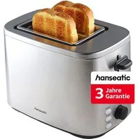 Hanseatic Toaster HT8007SD, 2 kurze Schlitze, 800 W, inkl. 3 Jahre Herstellergarantie