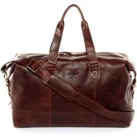 SID & VAIN Reisetasche YALE Weekender groß Handgepäck echt Leder, Reisetasche Duffle Reisegepäck Sporttasche Herren Damen braun