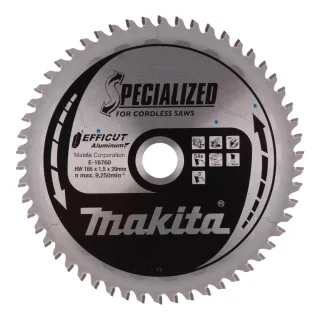 Makita EFFICUT Sägeblatt 165x20x54 Aluminium - E-16760
