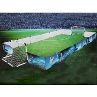 Dunlop Fußballtor Kinder Fußballtore 2er Set mit Begrenzungsbanden (Tor, Ball, Ballpumpe mit Adapter, Steck-Klick-Montage, Heringe inkl., Abmessungen Spielfeld (BxTxH) ca. 426 x 235 x 36 cm), Fußballtor mit Banden