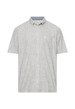 camel active - Kurzarmhemd mit Kontrastdetails offwhite - Gr. - L