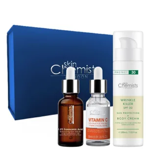 skinChemists Anti-Aging-Geschenkset für die Feiertage: Faltenschutz & strahlende Haut