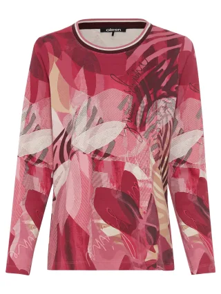 Olsen - T-Shirt Long Sleeves dark wine - Gr. - 44