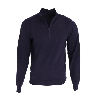 Premier Herren 1/4 Zip Strick Sweater (Marineblau)