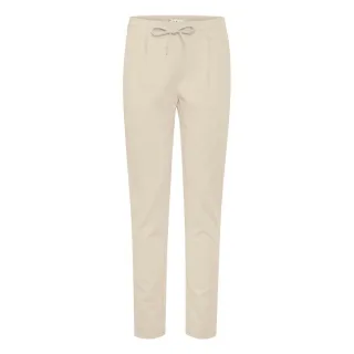 ICHI Beige Polyester Freizeithose