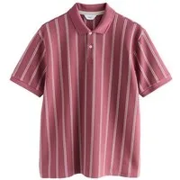 Next Poloshirt Poloshirt mit 1/4-RV und vertikalen Streifen (1-tlg)