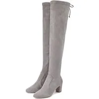 LASCANA Slouchy Boots, Langschaft Stiefel, Schlupf-Boot, Overkneestiefel aus weichem Stretchmaterial