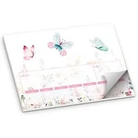 itenga Schreibtischunterlage itenga Schreibtischunterlage Schmetterling 50 Blatt Papier, DIN A3
