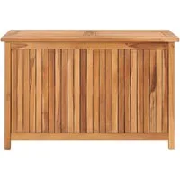 vidaXL Gartenbox, Gartenaufbewahrungsbox 90x50x58 cm Massivholz Teak