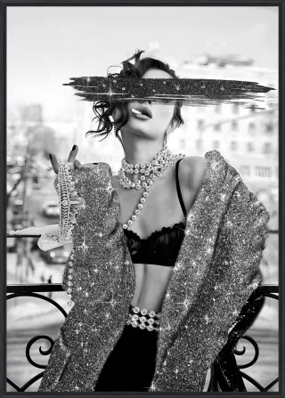 Glasbild BLING BLING LADY V