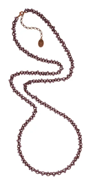konplott - Halskette - Beach Club braun/pink