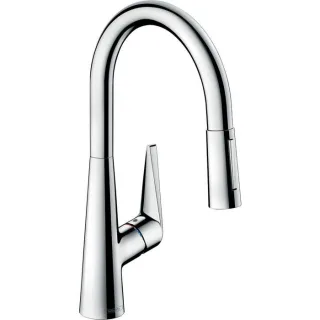 hansgrohe Talis M51 Küchenarmatur 72817000 mit Ausziehbrause, 2jet, 4,7 l/min, chrom