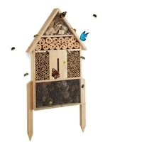 relaxdays Insektenhotel natur Größe L