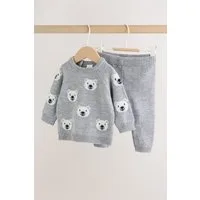 Next Top & Leggings Gestricktes Baby-Set mit Pullover und Leggings (2-tlg)