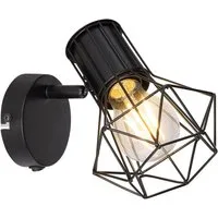 GLOBO LIGHTING Wandleuchte, Leuchtmittel nicht inklusive, Wand Spot Lampe Käfig Spot Wohn Zimmer Leuchte Strahler verstellbar