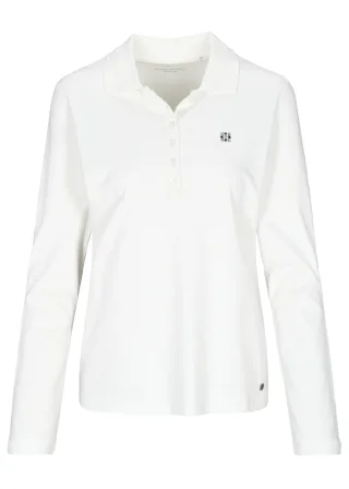 CLARINA - NOS Poloshirt, 1/1 Arm, uni 102 offwhite - Gr. - 46