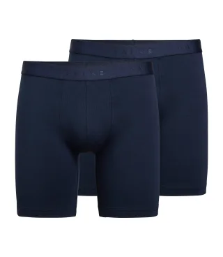 FALKE - FALKE 2-Pack Long Leg Herren midnight - Gr. - M